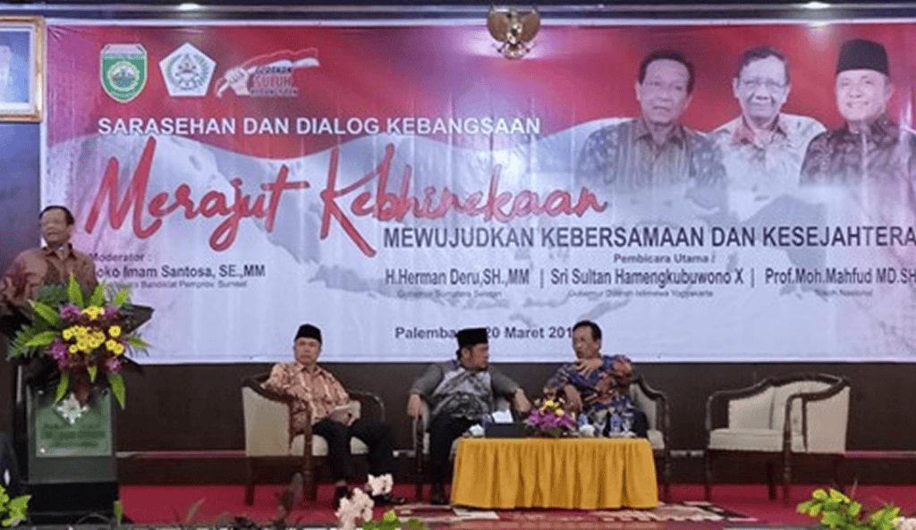 Gubernur Sumsel Dialog Kebangsaan Bareng Sri Sultan HB X dan Mahfudz MD